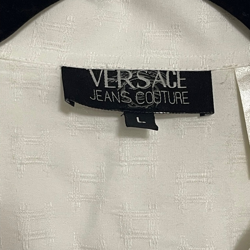 Versace White Casual Button Down Shirt vintage